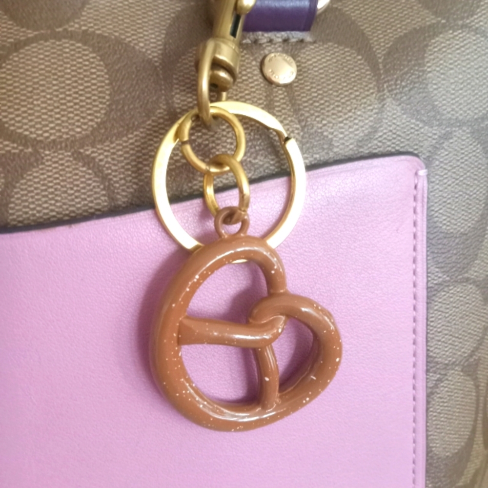 Bag charm Key Chain Pretzel NWT
